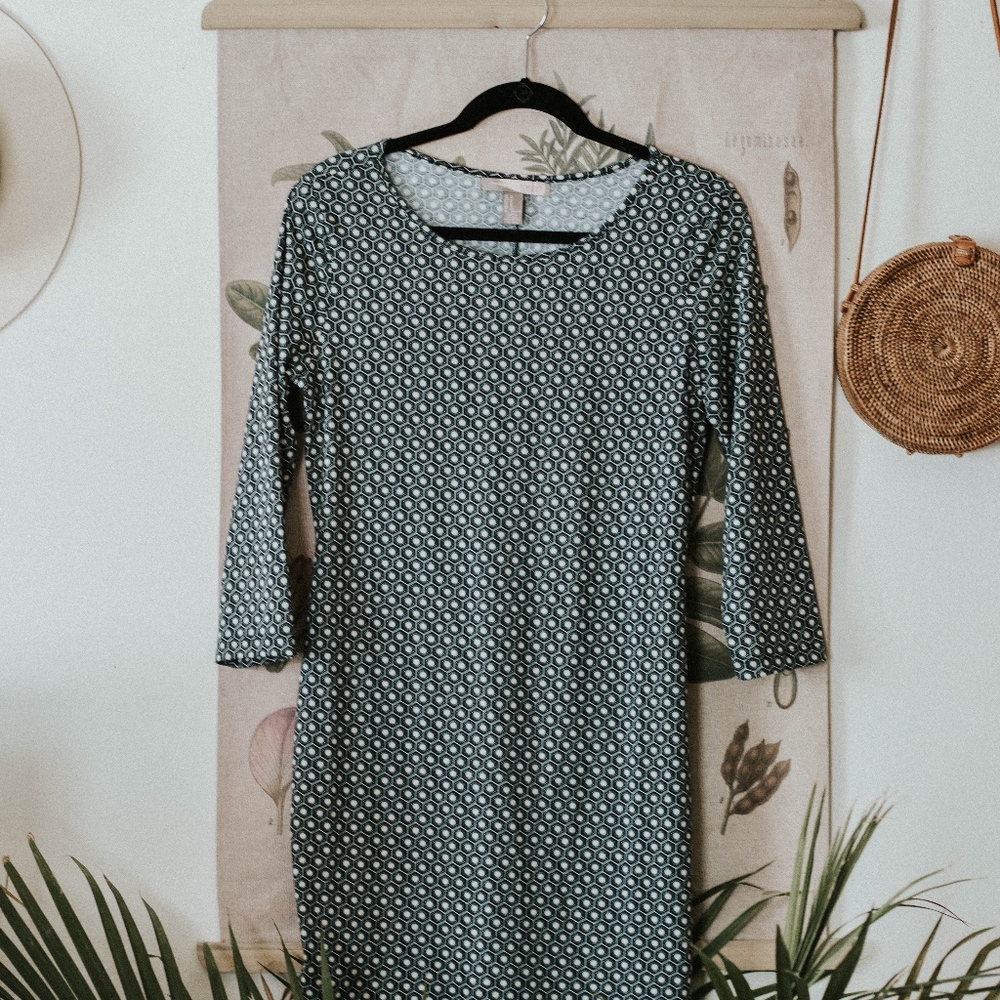 Printed Blue dress